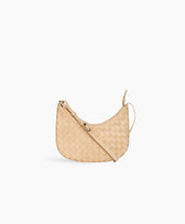 Umhängetasche Mini Sling Bembien in Carré Weave Caramel
