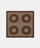 Seiden-Foulard Minimal Bandana Silk Scarf Aeneis in Moka