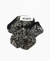 Scrunchie Minimal Bandana Silk Scrunchie Aeneis in Black