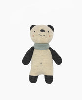 Babyrassel Panda Ava & Yves in Creme, Anthrazit, Hellblau
