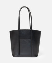 Ledertasche Cord Tote Park in Schwarz