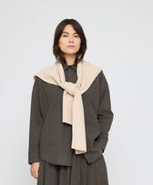 Schal Hooded Scarf by szeki in Creme