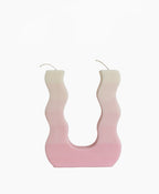 Kerze Gradient Wiggle Esh Candle in Rosa
