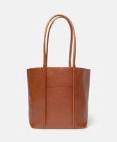 Ledertasche Cord Tote Park in Braun