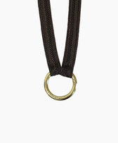 Schlüsselband Mocca Yoomee in Vergoldeter Karabiner