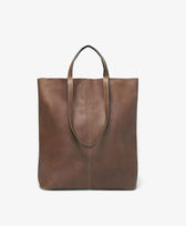 Ledertasche Schultertasche Tragetasche Tote Bag Park in Mocca