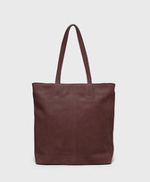 Lederrucksack Ledertasche 3 in 1 Tote Bag Park in Dunkelbraun