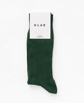 Socken Baumwolle Feine Streifen Klue in Dunkelgrün