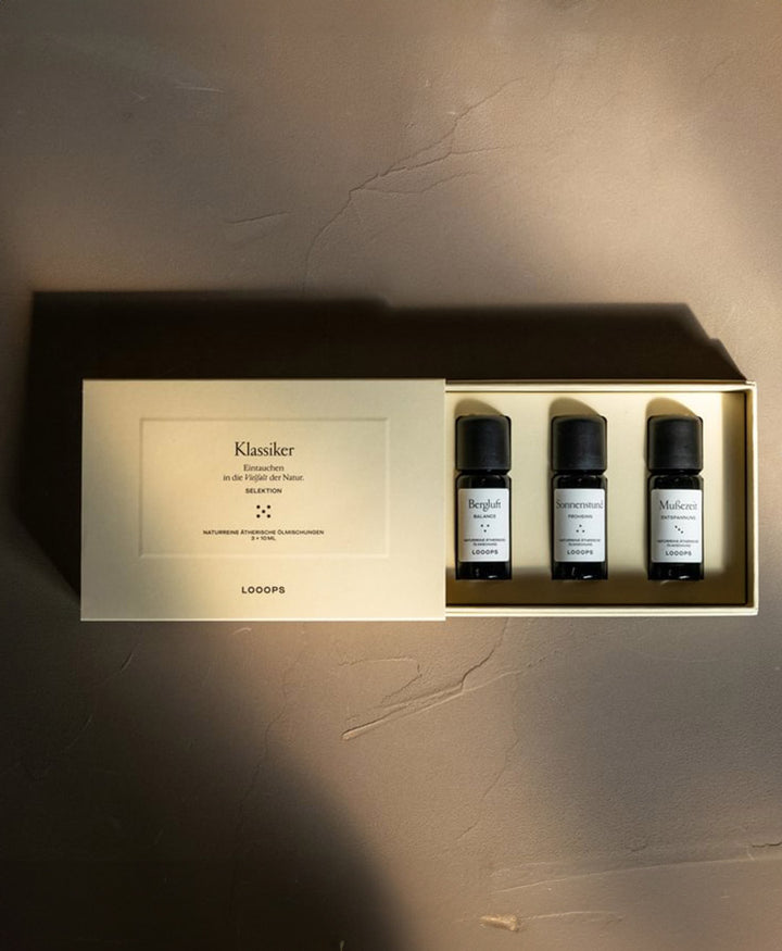 Geschenkbox "Klassiker" mit 3 ätherische Ölmischungen