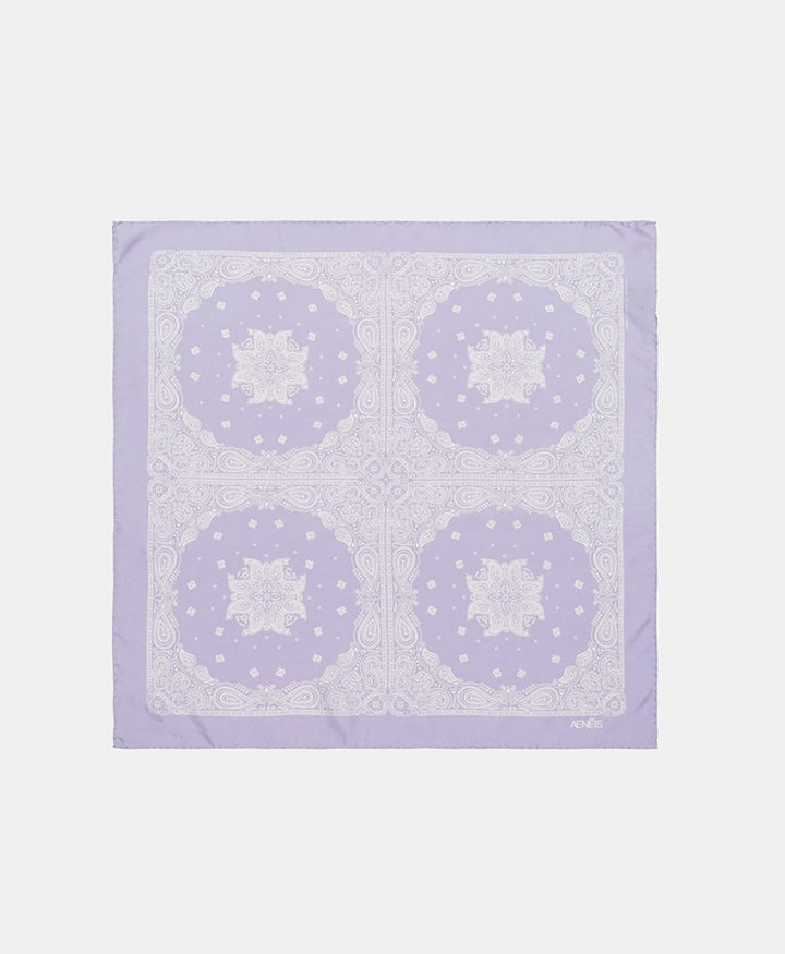 Seiden-Foulard "Minimal Bandana Silk Scarf" - Lavanda