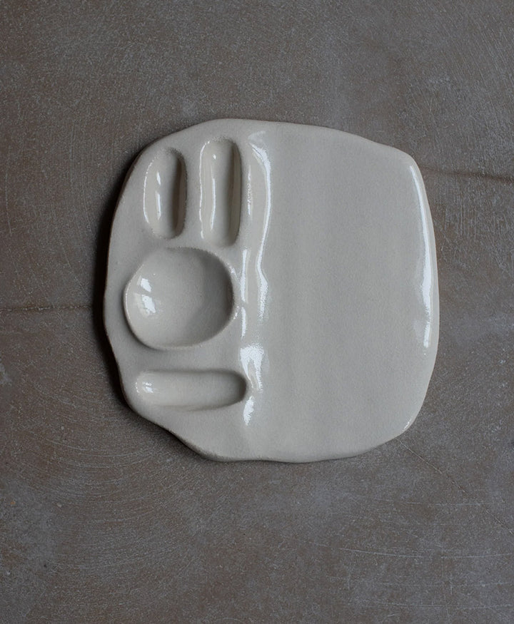 SNACK PLATE - White Milk