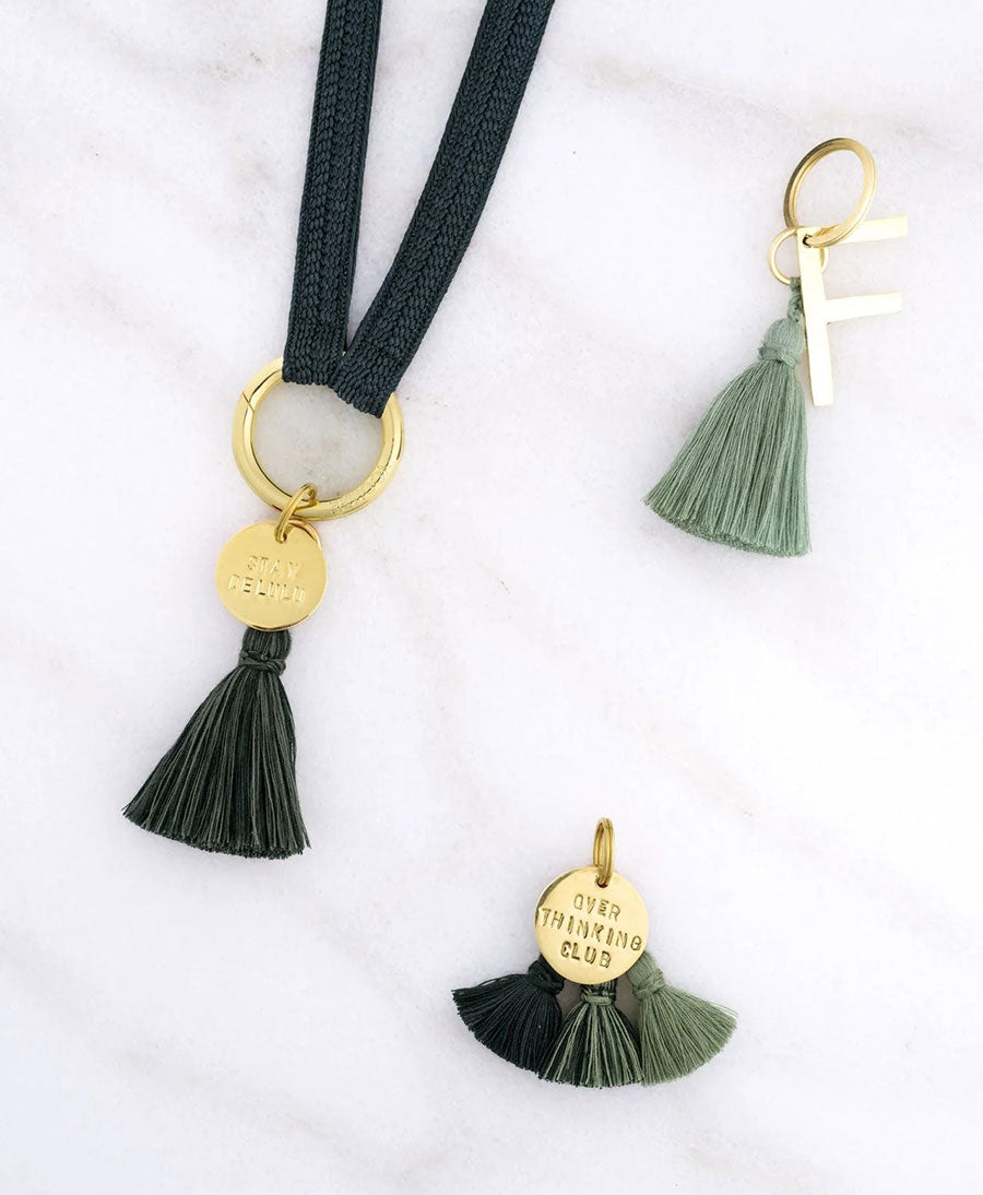 Schlüsselanhänger Tassel SHOUSHA - Aqua Green