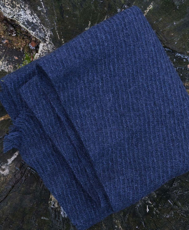 Schal / Halstuch aus Kaschmir (plain) - blau - Oats &amp; Rice - clomes