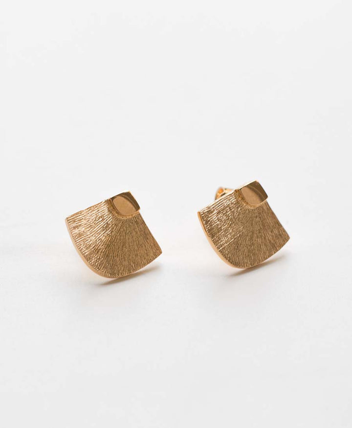 Abanicos Ohrstecker vergoldet - V Design Lab - clomes