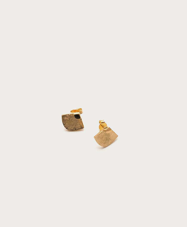 Abanicos Ohrstecker vergoldet - V Design Lab - clomes
