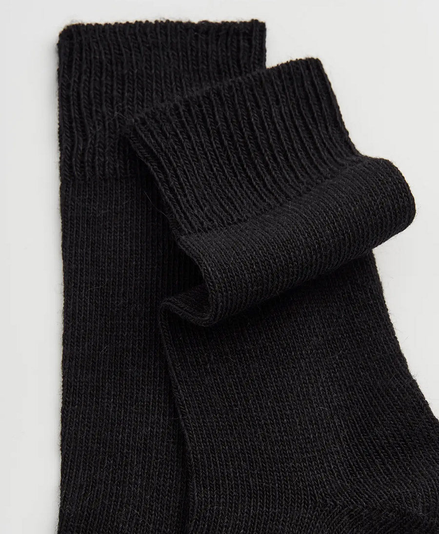 Alpaka Socken - Schwarz