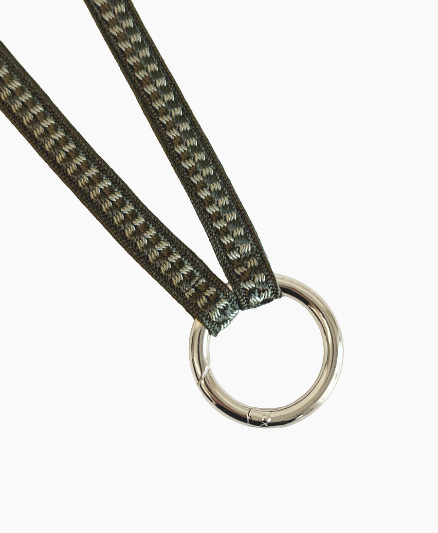 Schlüsselband silbriger Karabiner - Artichoke