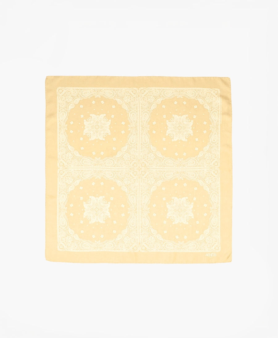 Seiden-Foulard "Minimal Bandana Silk Scarf" - Sun