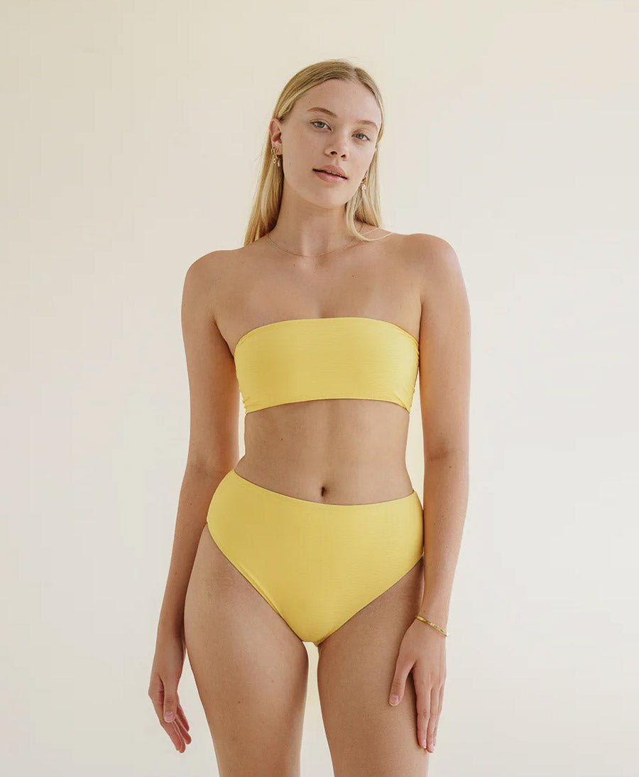 Bandeau Bikini - Oberteil YUNA Top - Gelb - PURA Clothing - clomes
