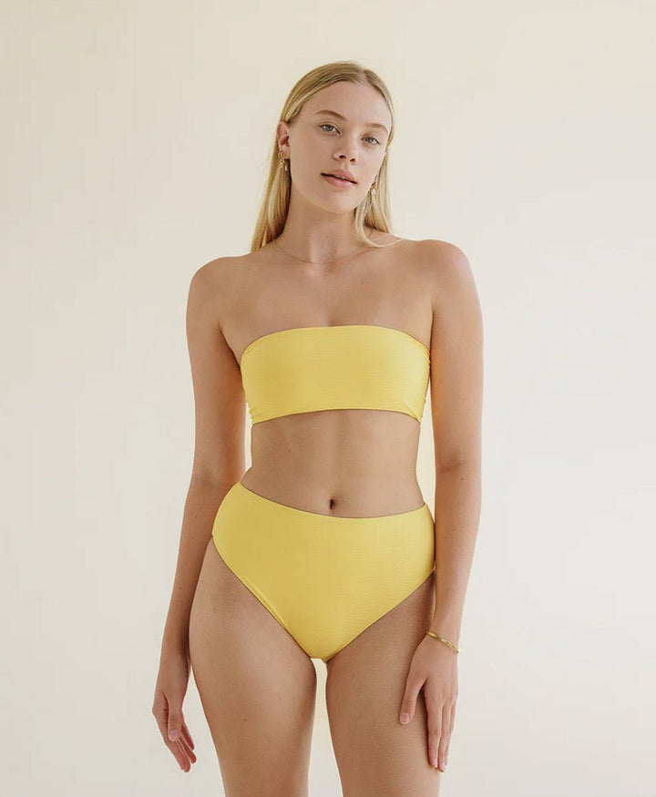 Bandeau Bikini - Oberteil YUNA Top - Gelb - PURA Clothing - clomes