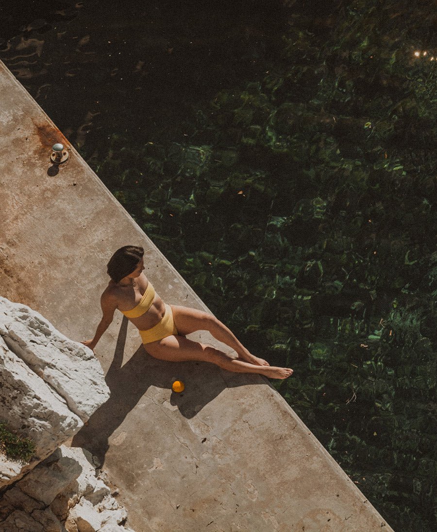 Bandeau Bikini - Oberteil YUNA Top - Gelb - PURA Clothing - clomes