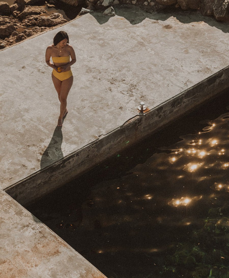 Bandeau Bikini - Oberteil YUNA Top - Gelb - PURA Clothing - clomes