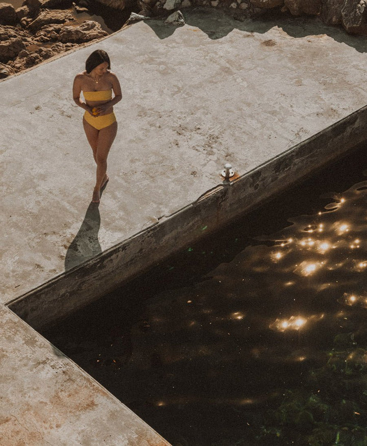 Bandeau Bikini - Oberteil YUNA Top - Gelb - PURA Clothing - clomes