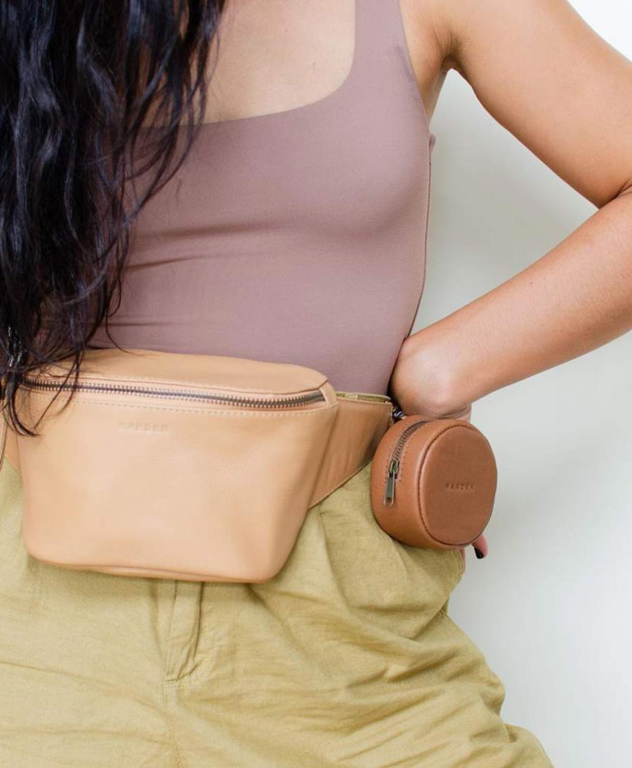 Bauchtasche aus Leder - The Remy Sand - MANDRN - clomes