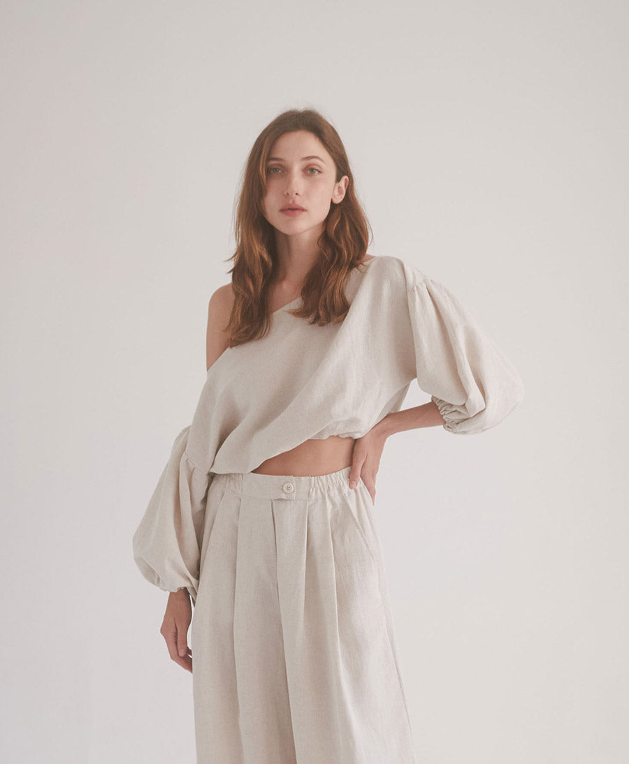 Bluse "Boho Blouse" - Natural