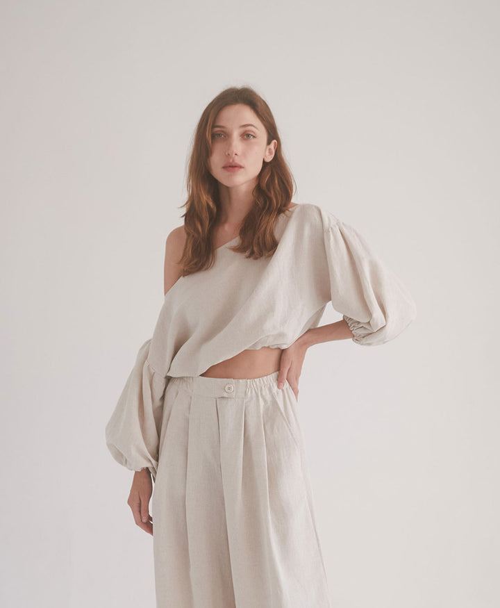 Bluse "Boho Blouse" - Natural