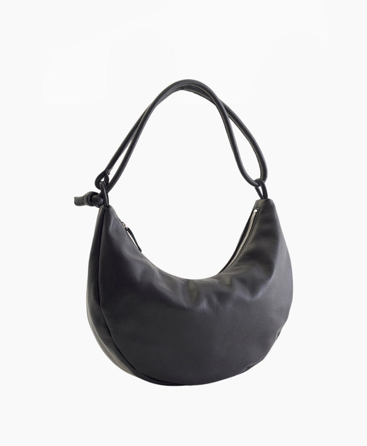 Schultertasche &amp; Umhängetasche LARGE BOW - Leder, schwarz