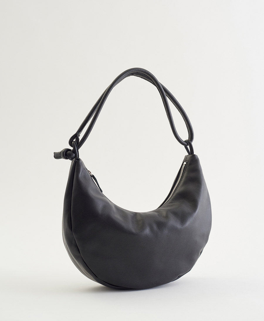 Schultertasche &amp; Umhängetasche LARGE BOW - Leder, schwarz