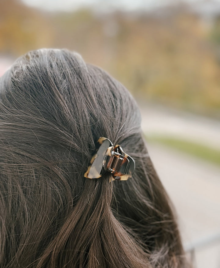 Haarklammer CHIARA (S) aus Acetat - Tortoise
