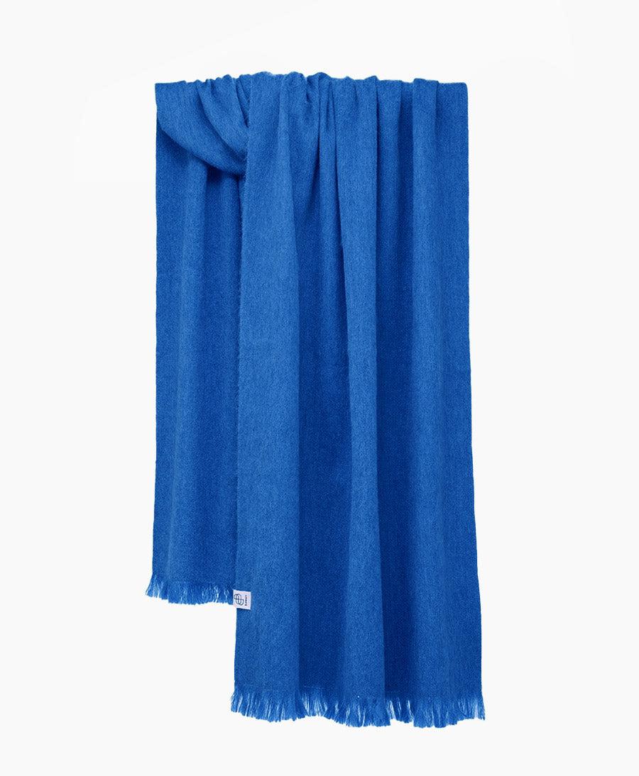 Halstuch Alpaka Schal - Solid Cobalt