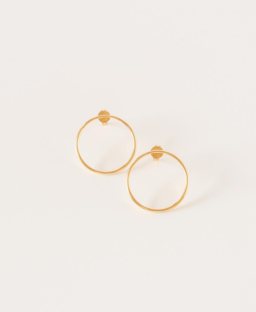 Circle Ohrstecker vergoldet - V Design Lab - clomes