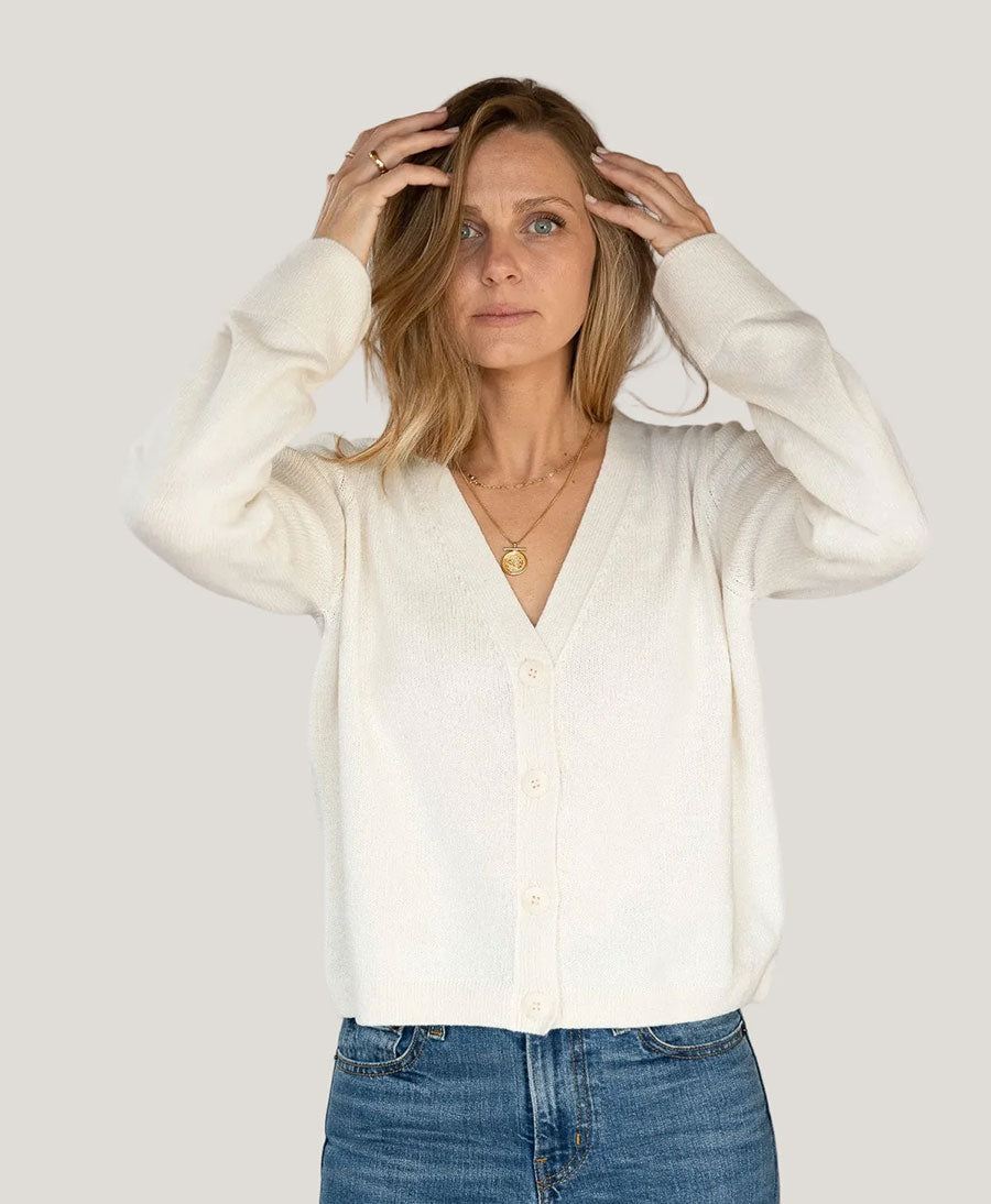 Strickcardigan - Nana - Ecru
