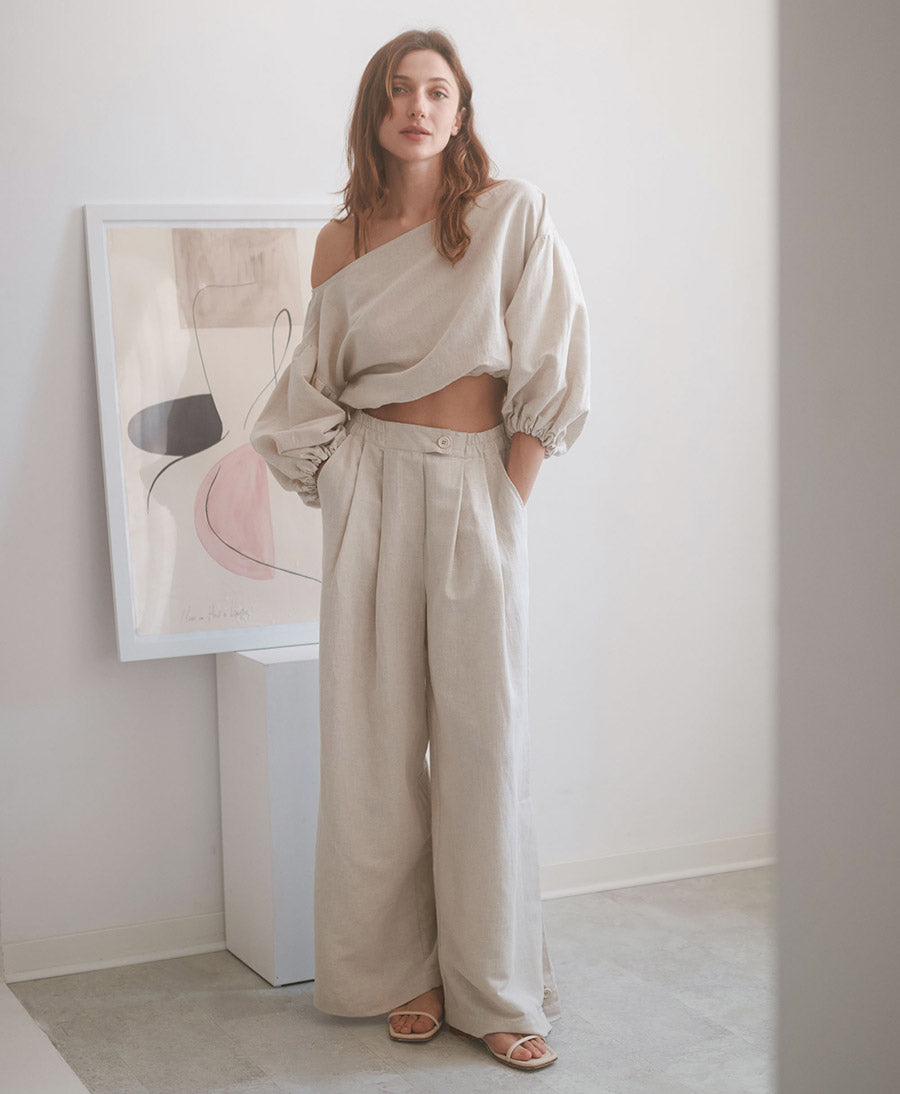 Bluse "Boho Blouse" - Natural