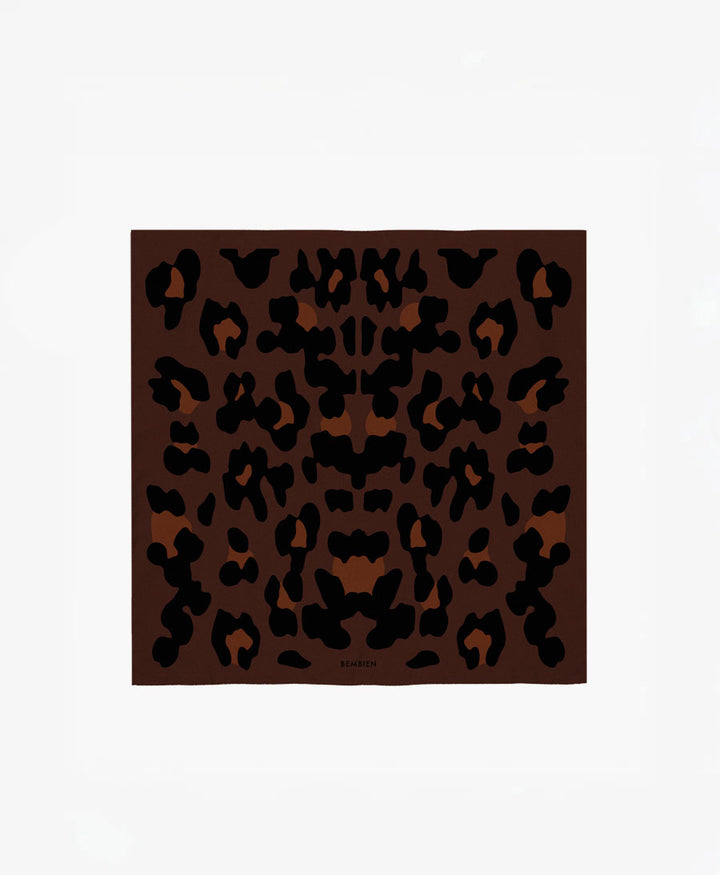 Seiden-Foulard "Sahara Scarf" - Espresso