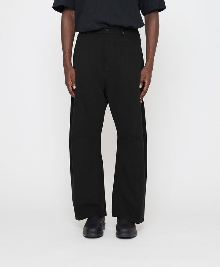Stoffhose - Signature Curve Legged Work Trouser Brushed Edition - Schwarz