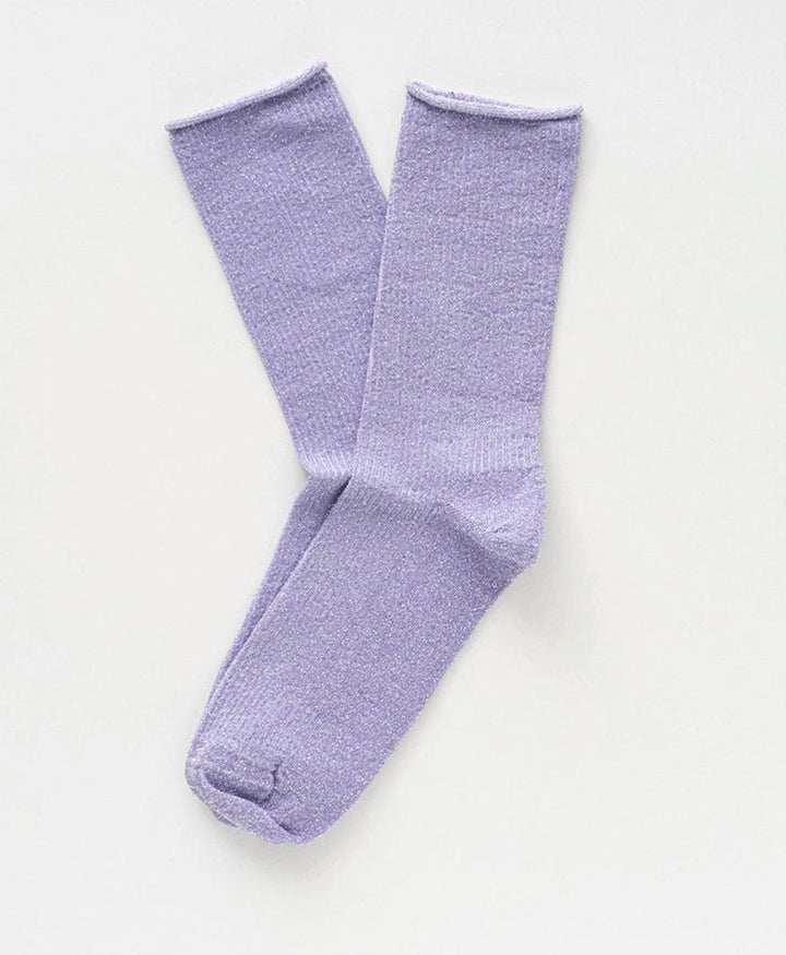 Glitzer Socken Lyocell - Flieder