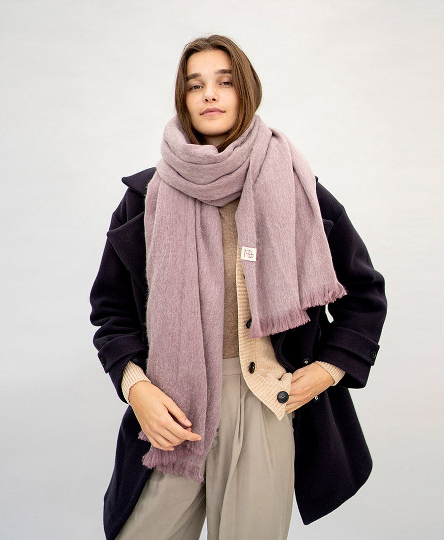 Halstuch Alpaka Schal - Solid Lilac