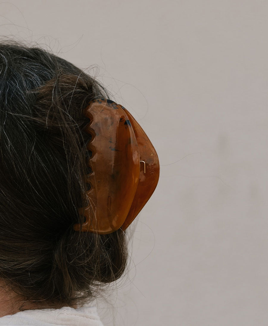 Haarklammer MALIN - Cognac Tortoise