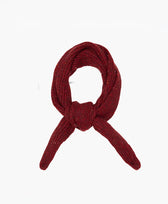 Gestrickter Schal Kaschmir gesprenkelt Oats & Rice  in Dunkelrot, gesprenkelt