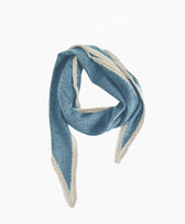 Foulard aus Kaschmir Oats & Rice  in Blau / Creme
