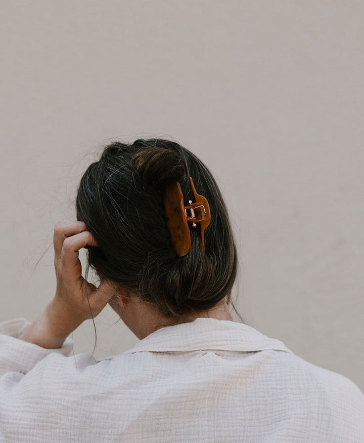 Haarklammer LIVA - Cognac Tortoise