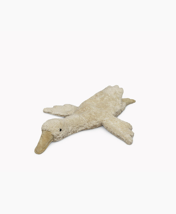 Gans (klein) Kuscheltier &amp; Wärmekissen - Beige