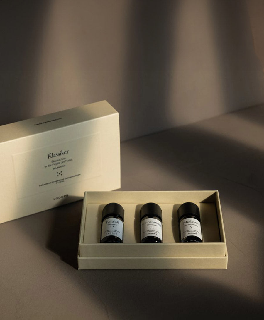 Geschenkbox "Klassiker" mit 3 ätherische Ölmischungen