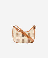 Umhängetasche Mini Sling Bembien in Rattan - Caramel