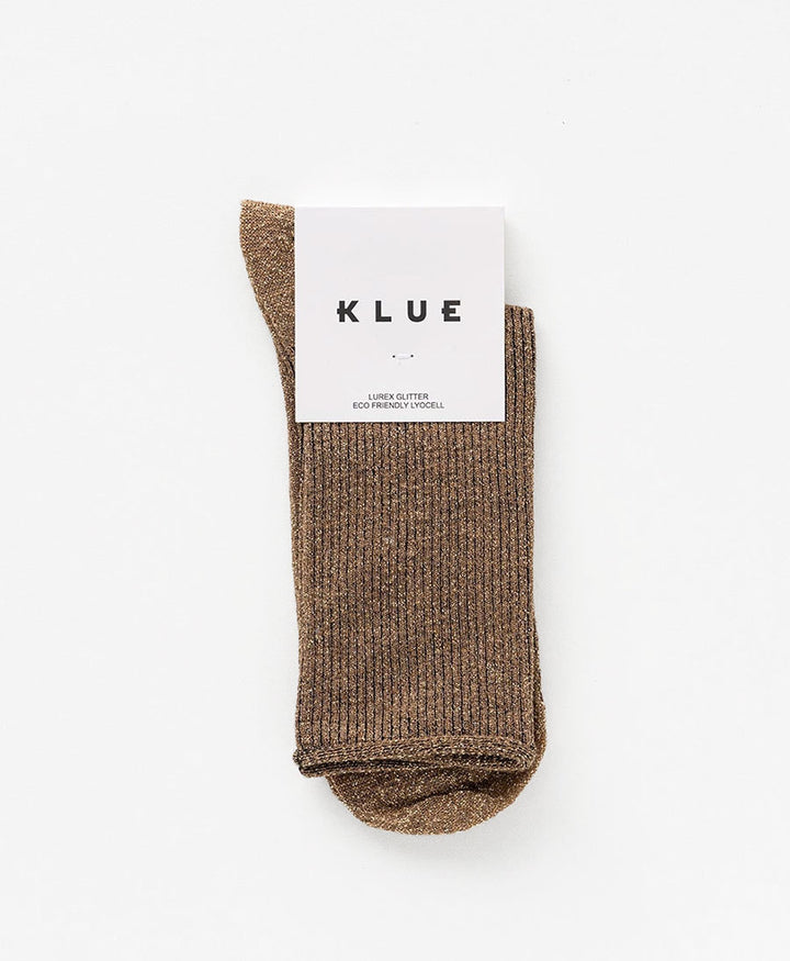 Glitzer Socken Lyocell - Caramel