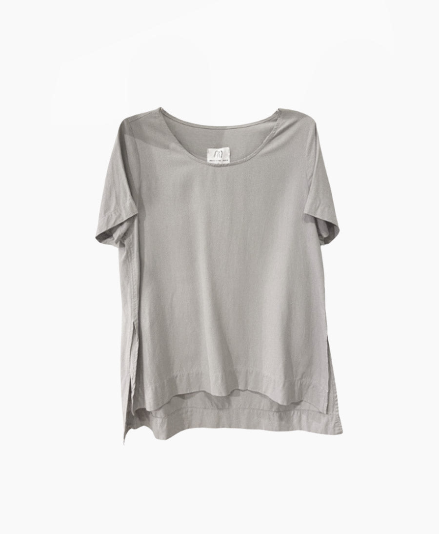 Graues Split Top aus Bourette - Secondhand - Jamie &amp; the Jones - clomes